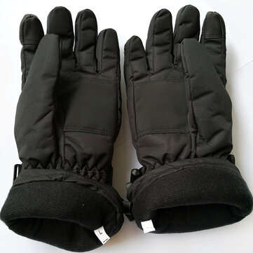 45-55 Electric Heated Gloves Touch Screen With 2 Battery Box Warmer Black Waterproof