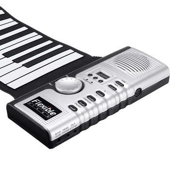 Bora BR-01 61 Keys Foldable Portable Roll Up Electronic Piano 128 Tones Headphone Output with USB Po