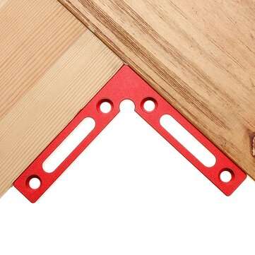 Drillpro Upgrade Aluminium Alloy 90 Degree 120x120mm Precision Clamping Square Woodworking L-Shaped