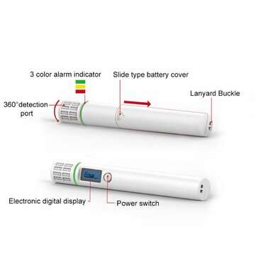 B05 Portable LED Gas Analyzer Combustible Gas Detector Flammable Natural Gas Leak Location Determine