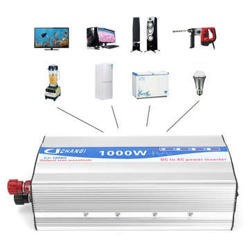1000W  DC 12V to AC 220V Pure Sine Wave Power Inverter Power Converter Transmitter