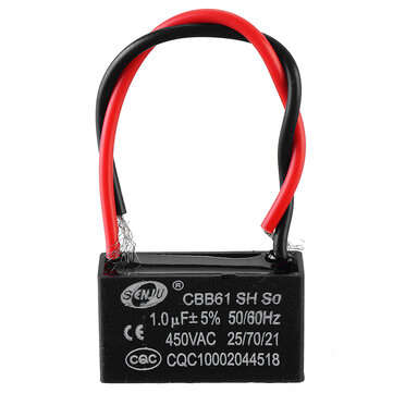 CBB61 1UF Starting Capacitance 450V AC Fan Capacitor CBB Motor Run Capacitor