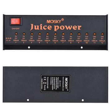 MOSKY JUICE POWER DC 18V 12 Isolated Power Supply Connector for 9V 12V 18V Guitar Effect Pedals