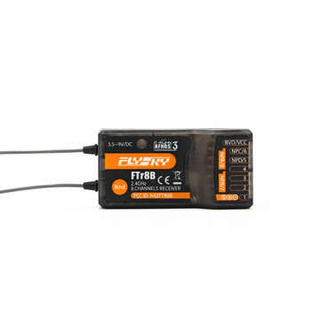 FlySky FTr8B 2.4GHz 8CH Dual-antenna Dual-receiving AFHDS 3 Receiver PWM/PPM/i.BUS/S.BUS Output for