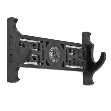 1-4 Tiers Katana Wakizashi Bagua Design Holder Wall Mount Bracket Rack Tool Display Hanger (TYPE: 1)