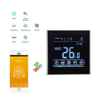 MINCO HEAT MK70 WIFI Thermostat LCD Display Temperature Controller Room Thermostat Wo... (MODEL: GB)