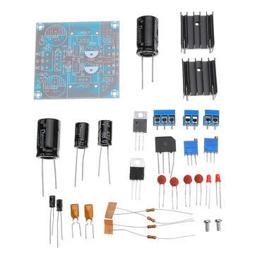 3pcs DIY LM317+LM337 Negative Dual Power Adjustable Kit Power Supply Module Board Electronic Compone