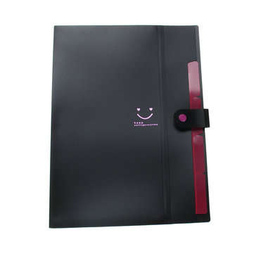 Paper Files Document Holder Folder Storage Binder Pouch Package for A4 Paper 4 In... (COLOR.: BLACK)