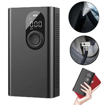 BIKIGHT Portable Wireless Electric Air Pump With LED Lamp 2000mAh Inflator For Car Motorcycle Bicycl