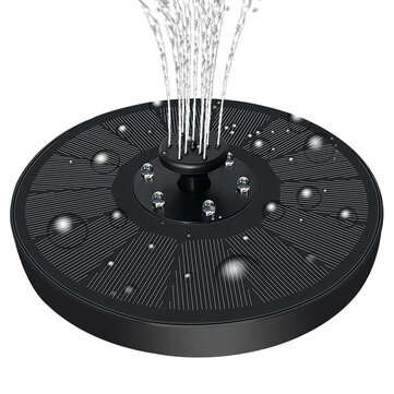 7V 3W Solar Fountain Powered Water Pump Bird Bath Pond Floating Garden Pool Outdoor