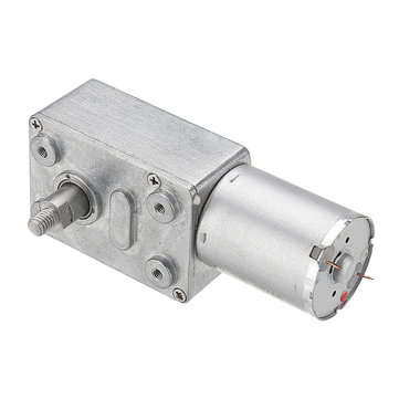 MACHIFIT JGY370 Worm Gear Motor DC 6V 55rpm Reduction Reversible Self-Locking Motor