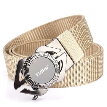 ENNIU Automatic Metal Buckle Breathable Nylon Tactical Belt Fas... (COLOR FOR OUTDOOR: GUNGREYKHAKI)