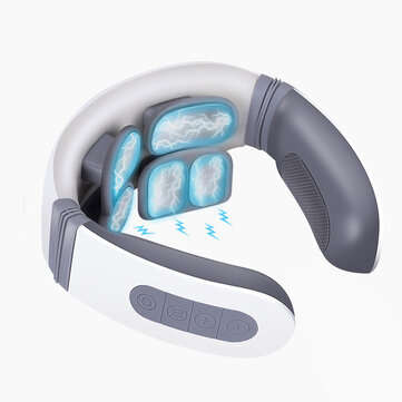 KALOAD 6 Heads Neck Massager 12 Levels TENS Electric Impulse 42 Heating Intelligent ... (TYPE: A)
