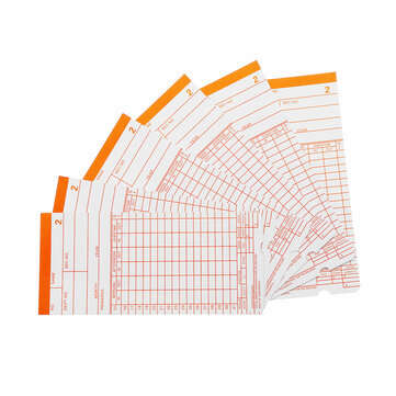90Pcs Monthly Time Clock Cards Payroll For Employee Attendance Bundy Recorder Timer