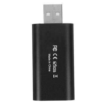 4K 1080P HD Video Capture Card USB2.0 to HDMI Video Capture Box Recorder for Gaming Live for Youtube