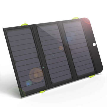 ALLPOWERS 21W Solar Charger with 10000mAh Battery, 3 USB Ports(USB-C and USB-A) SunPower Solar Panel