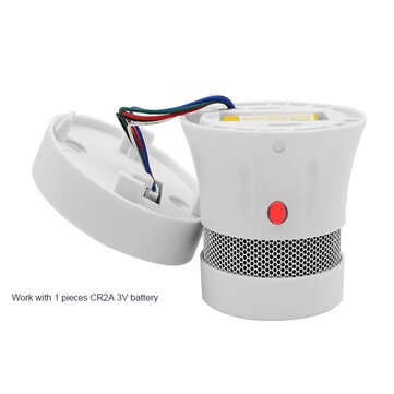 Bakeey Smart Smoke Detector WiFi Smoke Sensor Networked Smoke Alarm Work with Smart Life Tuya APP