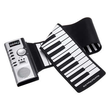 Bora BR-01 61 Keys Foldable Portable Roll Up Electronic Piano 128 Tones Headphone Output with USB Po
