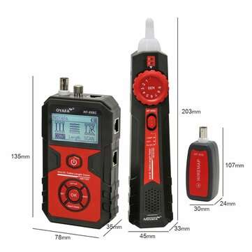 NOYAFA NF-858C Trace Cable Line Locator Portable Wire Tracker Cable Tester Finder Network Cable Test