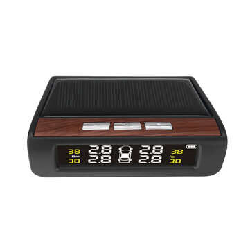 Car TPMS Solar Tire Pressure Monitoring System External English Version with Four Sensors
