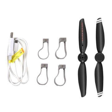 STARTRC  LED Flashing Ring Luminous Propeller Word Propeller Programmable Rechargeable Props Blade f