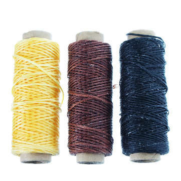 Leather Craft Tool Hand Stitching Sewing Tool Thread Awl Waxed Thimble Kit