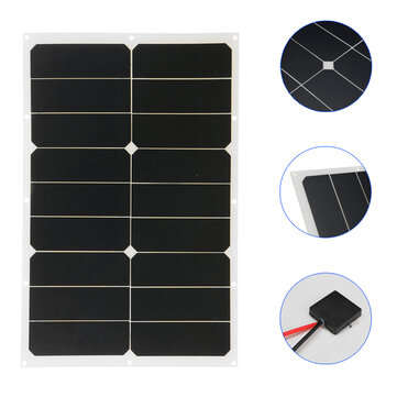 100W Max Solar Panel Outdoor Portable DIY Solar Power Panel For RV Emergency Lights
