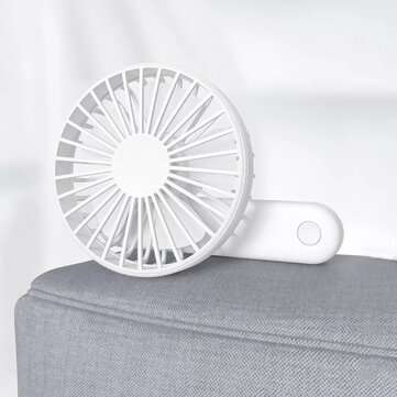 Qualitell 180 Foldable 3-Speeds USB Charging Portable Handheld Fan Intelligent Gear Memory Low Noi