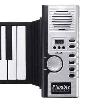 Bora BR-01 61 Keys Foldable Portable Roll Up Electronic Piano 128 Tones Headphone Output with USB Po