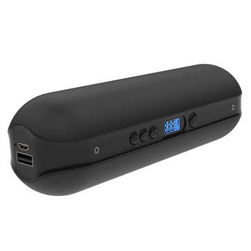 CYCPLUS A2 150PSI Black Accuracy Control LCD Display 2000mAh Power Bank LED Emergency Flashlight Int