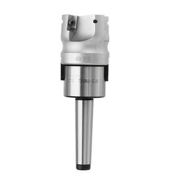 Drillpro MT2 M10 400R 50mm Face End Mill Cutter with 4pcs Blue Nano APMT1604 Carbide Inserts