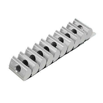 Machifit 10pcs 4040 M6 Shrapnel Nut Block Elastic Nut EU Standard for 4040 Aluminum Profile