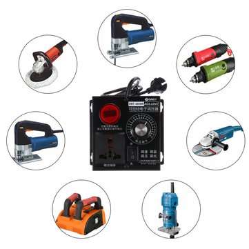 AC 220V 4000W Electronic Variable Voltage Regulator Speed Motor Fan Control Controller