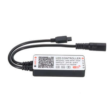Smart WiFi 5Pin RGBW LED Strip Controller+32Keys Remote Control Work With Amazon Alexa Google Assist