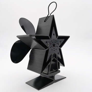 4-Blade Heat Powered Stove Fan for Wood/Log Burner/Fireplace Increases More Warm Air Eco-Friendly Ho