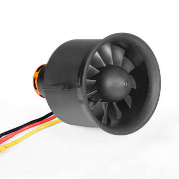 Freewing 70mm EDF Ducted Fan 12 blades 4S E7215 with 2850KV Motor for 70 EDF RC Airplane (MODEL: CW)