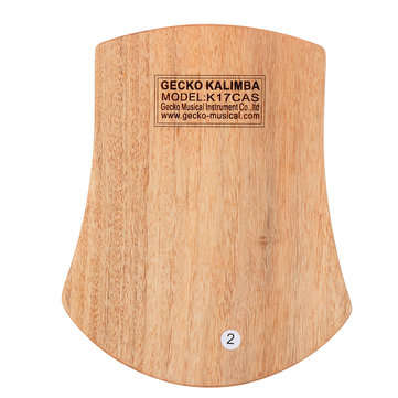 GECKO K17CAS 17 Keys Kalimba Camphor Wood Thumb Finger Piano with Bag Set
