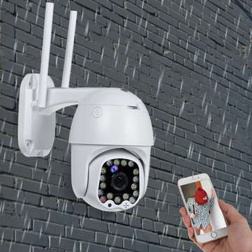 1080P 2MP PTZ WIFI IP Camera Security 17LED CCTV Auto Tracking Outdoor Waterproof (PLUG: USPLUG)