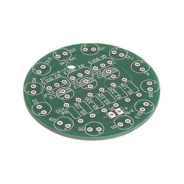 3pcs DIY Electronic Kit Set LED Round Water Light Production Kit for Skill Training Soldering Practi