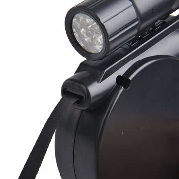 4.5M 20kg Retractable Dog Leash Automatic Walking Leash Lead with LED Garbage Dispenser Night Light