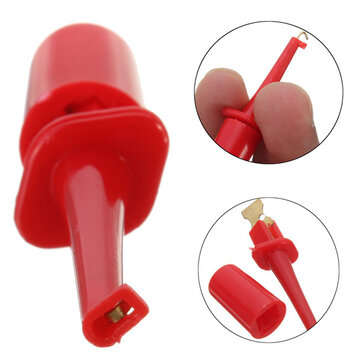 10Pcs Multimeter Lead Wire Probe Test Hook Kit Connector Electronics Laborator