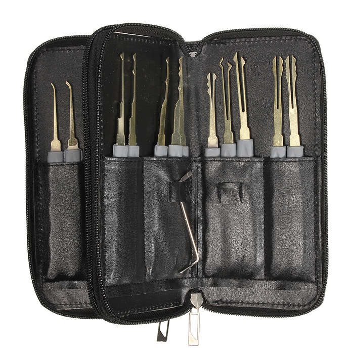 DANIU 24pcs Single Hook Lock Pick Set Locksmith Tools Lock Pick Kit