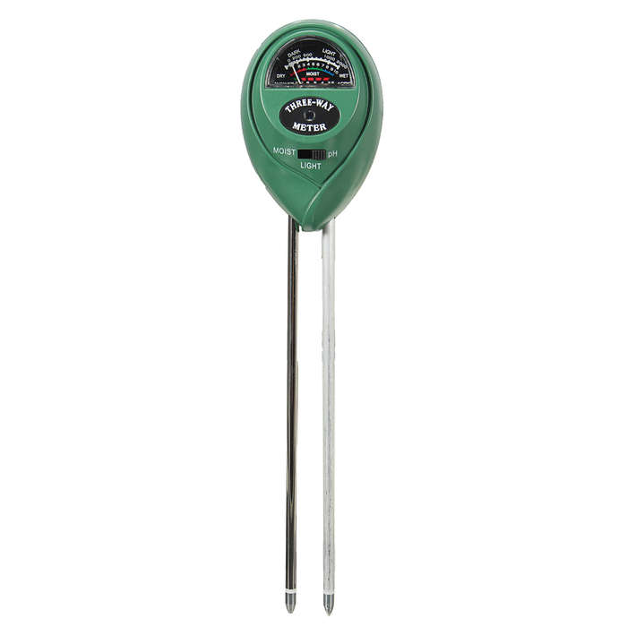 3 in1 PH Garden Soil Tester Professional LCD Temperature Moisture Sunlight Meter
