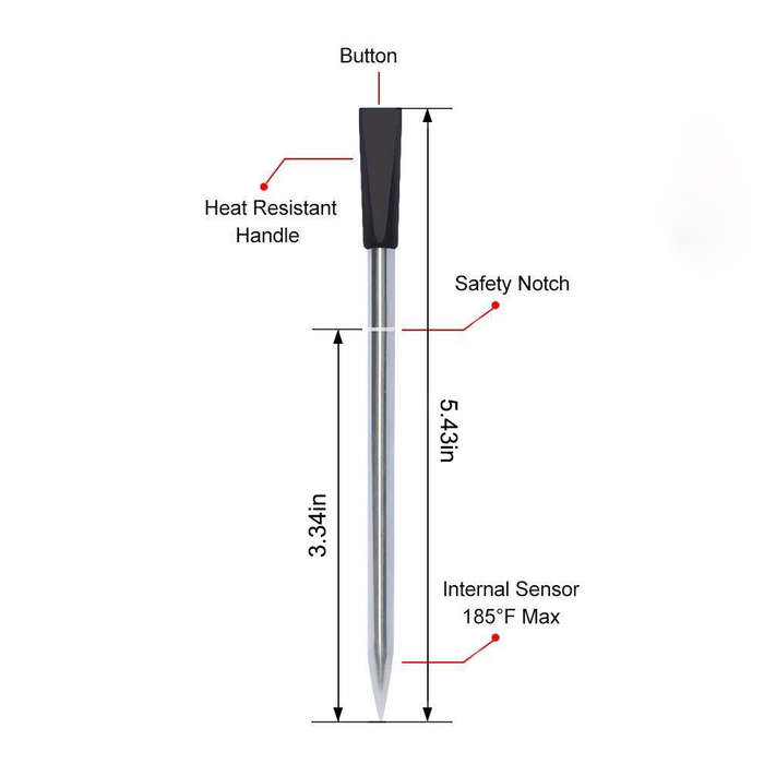 Smart Wireless Bluetooth Barbecue Thermometer Food Temperature- 40 ~ 85 /Furnace Temperature Measure