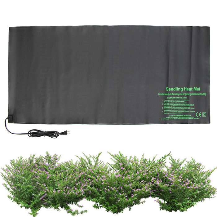 110V/220V 121X52cm Seedling Heat Mat Seeds Starter Germination Propagation Clone (Plug 220V EU Plug)