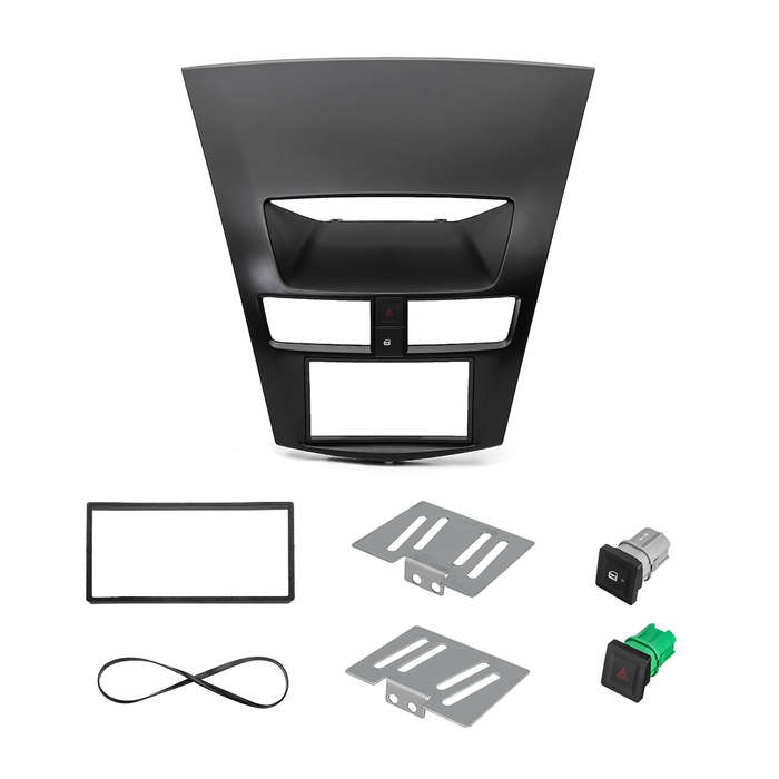 Double 2 Din Car Dash Stereo Panel Radio Frame Fascia Trim For Mazda BT50 2012-UP