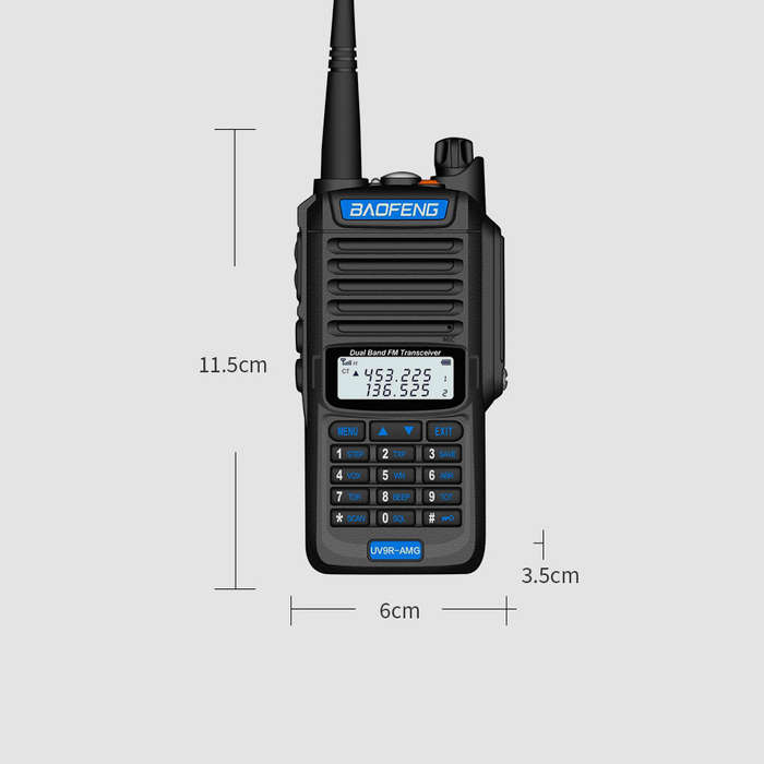 BaoFeng UV9R-AMG EU Plug Radio Walkie Talkies 10W High Power UV Dual Band Walkie Talk (Color Orange)