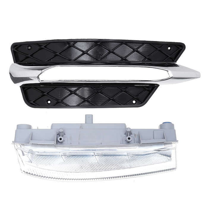 Car Front Bumper LED DRL Daytime Running Lamps Fog Lights For Benz W204 C-Class 2012-2014