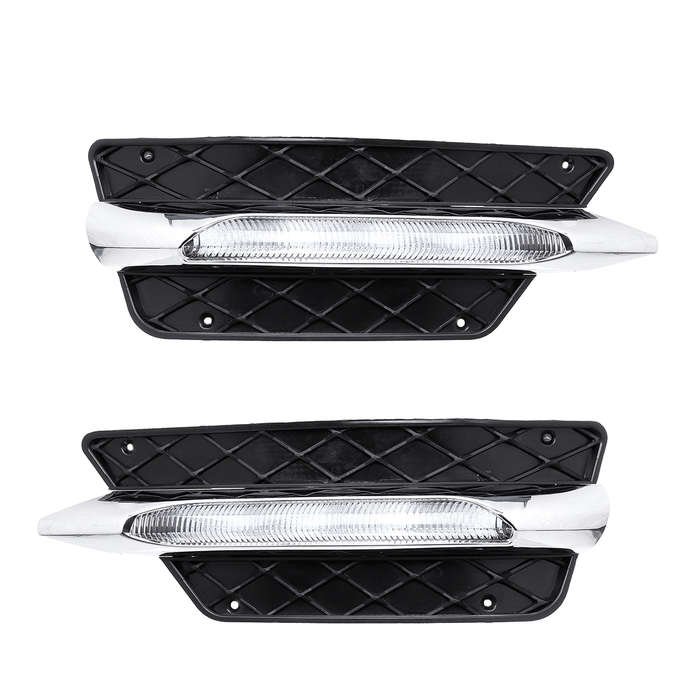 Car Front Bumper LED DRL Daytime Running Lamps Fog Lights For Benz W204 C-Class 2012-2014