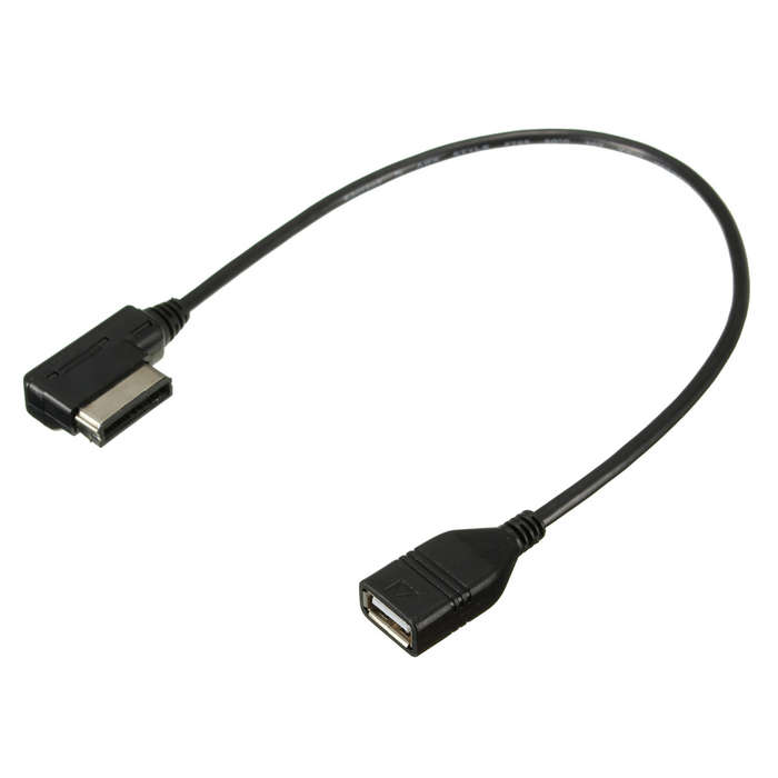 Car Audio AMI AUX to USB Cable Data Charging Adapter for Audi A3 A4 A5 A6L Q5 VW Tiguan
